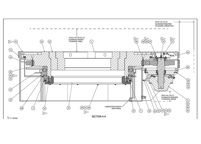 60-1/2″ American Block Rotary Table