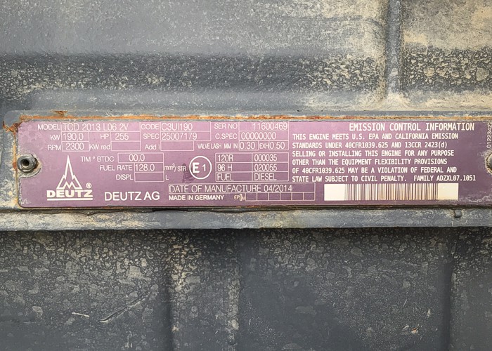 MCM-Deutz 250-255hp Booster Pump Skid 39826