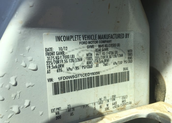 2012 F550 Crew Cab Service-Crane Truck 9356