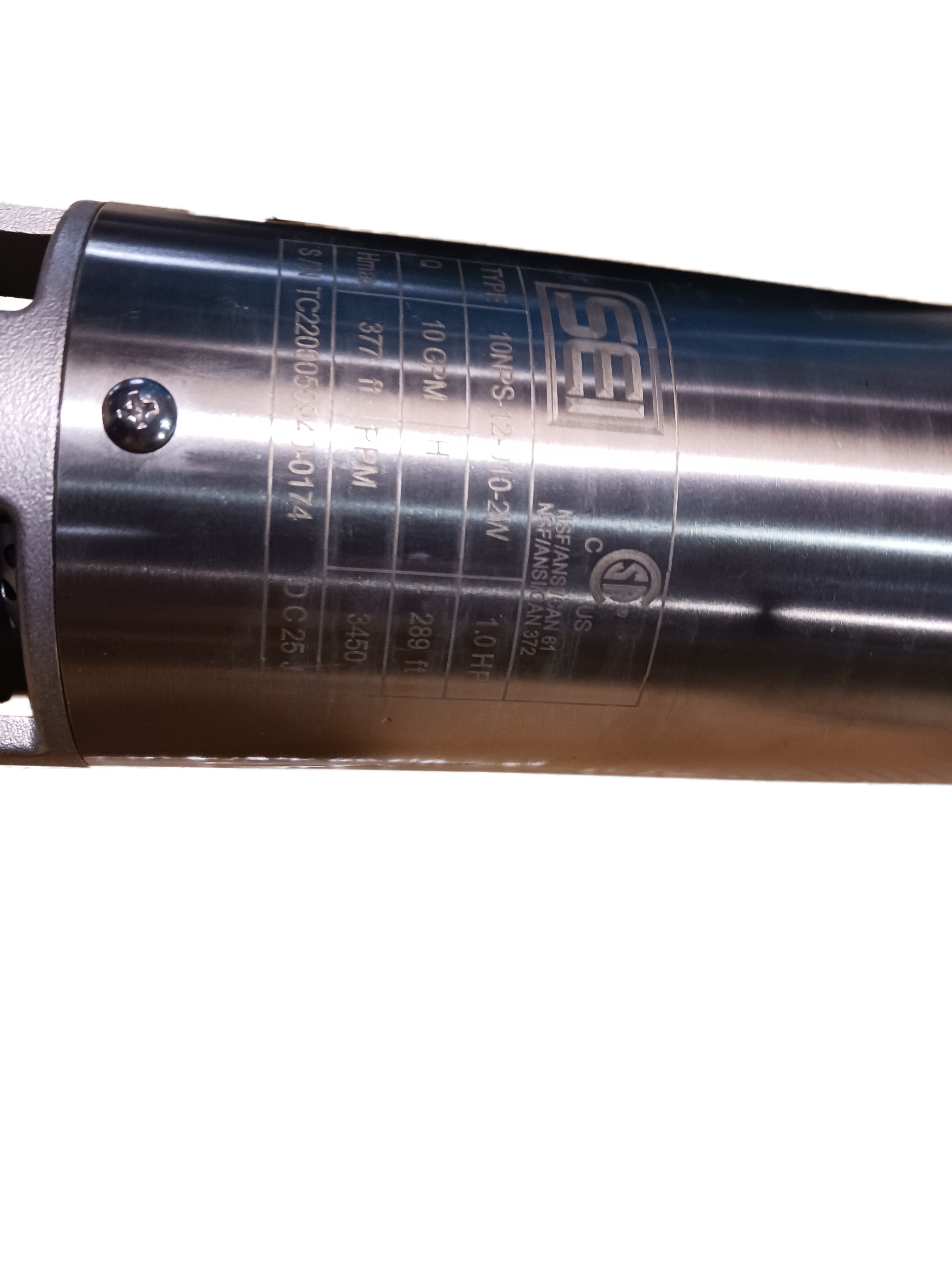 SEI Pump Engraving